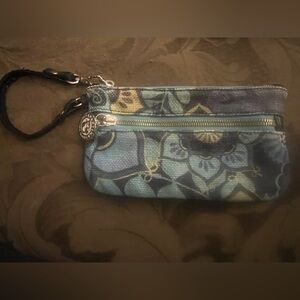 Spartina 449 Daufuskie Island Linen Wristlet Pouch Floral Print